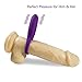 CNHIDEE Silicone USB-Charging 7 Speed Vibrating Cock/Penis Ring Vibrator, Purple, 0.6 Ounce