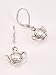 Antiqued Pewter Teapot Earrings