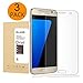 [3-Pack]Galaxy S7 Screen Protector [Full Coverage] , [Anti-Bubble] [HD Clear Film] Curved Edge to Edge Screen Protector for Samsung Galaxy S7 [Not Glass]