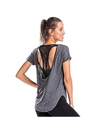 Move With You - Camiseta deportiva de malla para mujer