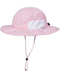 SwimZip Unisex Child Wide Brim Sun Protection Hat UPF 50+ Adjustable | Pink 8-14
