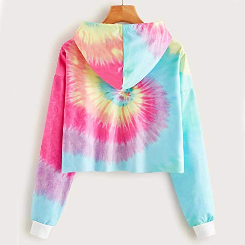 patchwork tie dye hooded sweatshirt