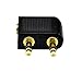 UCEC Airplane Headphone Adapter, 3.5mm Airplane Adapter for Headphones, Golden Plated Airline Headphone Adapter for in-Flight Entertainment System, 2 Pack