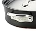 Anolon Nouvelle Copper Hard Anodized Nonstick 4-Quart Risotto Pan and Beechwood Spoon Set. Dark Gray