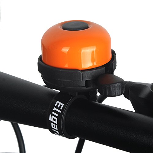 Eligara Bicycle Bell by Aluminum Alloy Bike Bell with Loud, Long, Crisp Sound for Mountain Road Electric Bike Cycle Scooter Ebike Cruiser Tricycle MTB BMX (Orange) - Thumbnail 5