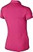 NIKE Women's Dry Victory Polo, Vivid Pink/White, Medium