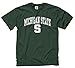 Campus Colors NCAA Adult Gameday Cotton T-Shirt - Premium Quality - Semi-Fitted Style - Officially Licensed Product (Michigan State Spartans - Green, Large)