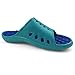 PR SOLES Recovery Sandals | Sports Glides for Men and Women | Great for Athletes | Teal/Royal Blue SM | (W) 7.5 - 9 | (M) 6.5 - 8