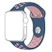 Apple Watch Band Series 1 Series 2,Hailan Soft Durable Nike + Sport Replacement Wrist Strap for iWatch,42mm,S/M,Light Pink / Midnight Blue