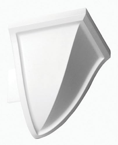 Focal Point 21605 5 7/8-Inch Quick Clips System B Outside Corner Block 4-Inch by 4-Inch by 4 3/4-Inch, White