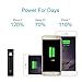 [Half Price Deal] Mini 3400mAh Portable Charger, iXCC (3rd Generation) Lipstick-Sized Power Bank Aluminum External Battery with MFi Certified Lightning Cable - Black