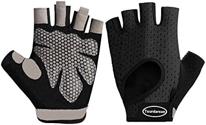 Tourdarson Weight Lifting Gloves, Gym Workout Gloves Support for Powerlifting, Cross Training, Fitness, Bodybuilding, Best for Men & Women