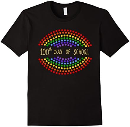 Mens 100th Day of School T-Shirt for Teachers and Kids Small Black