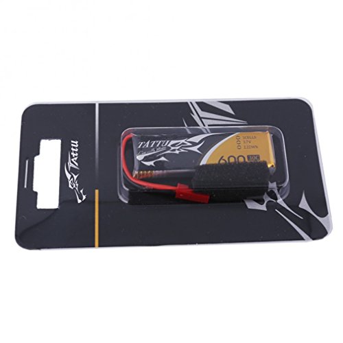 Tattu-600mAh-37V-30C-1S1P-Lipo-Pack-Akku-mit-JST-Stecker-fuer-UAV-Drohne-FPV-Rennen-RC-Quadrocopter-wie-BLADE-SR120-mQX-QX180-1-Stueck-Packung