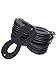 Boao 24 Pack Halloween Masks Felt Mask Eye Masks Half Masks with Elastic Rope for Party Costume Accessory (Black)