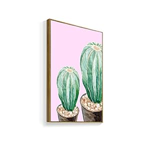 Framed Canvas Home Artwork Decoration Succulent Plant Canvas Wall Art for Living Room, Bedroom - 16x24 inches