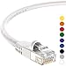 InstallerParts CAT6 Cable UTP Booted [White] - 12 FT - 1 Pack - Professional Series - 10Gbps, Cat6 Patch Cable, Network, Internet