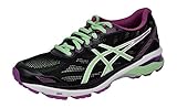 ASICS Womens GT-1000 5 Running Shoe, Black/Green/Orchid, 7 B(M) US