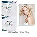 Personalized Mothers Rings with 3 Simulated Birthstones Rings for Mother Mom Name Rings (7)
