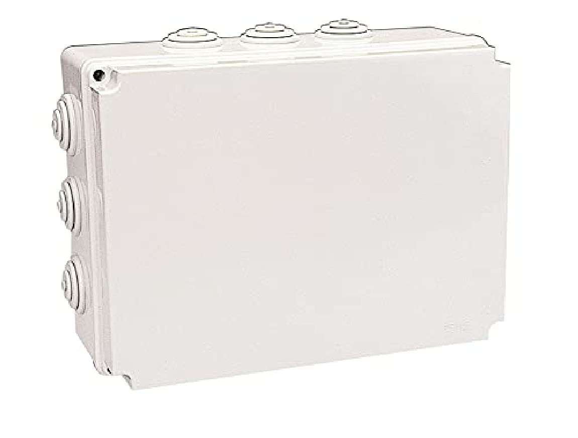 POLY POOL - PP0285 Flush-Mounted Distribution Box - Rectangular Wall Distribution Box with Cable Guide - Distribution Box with Screws for Fixing The lid - Distribution Box Made in Italy