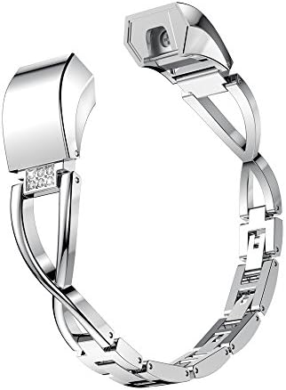 Metal Band for Fitbit Alta and Alta HR, HARRYSTORE Adjustable Replacement With Crystal Accessory Wrist Bands for Fitbit Alta HR/Fitbit Alta Bands