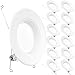 Sunco 12 Pack Retrofit LED Recessed Lighting 6 Inch, 2700K Soft White, Dimmable Can Lights, Baffle Trim, 13W=120W, 965 LM, Damp Rated.