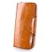 Yafeige Large Luxury Women's RFID Blocking Tri-fold Leather Wallet Zipper Ladies Clutch Purse