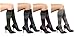 6 Pairs Women's Cotton Fancy Design Multi Color Knee High Socks (Thin Striped )