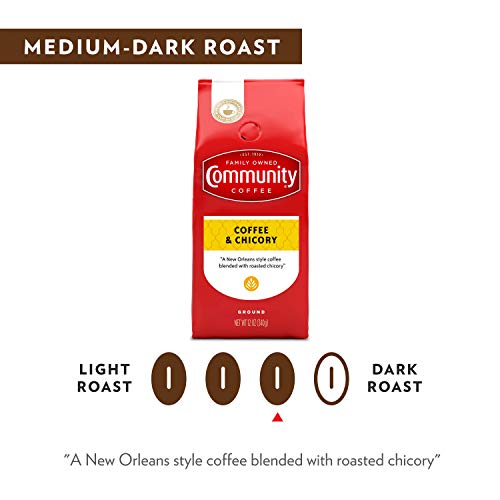 COMMUNITY COFFEE, COFFEE AND CHICORY, 12-OUNCE BAGS (PACK OF 3)