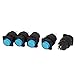 uxcell DC 3V Blue LED Light SPST NO 4-Pin 16mm Thread Push Button Switch 5pcs