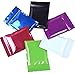 100 Pieces Colorful Self Sealing Zip Mylar Packing Pouch Storage Food Accessory Snack Package Bags Heat Seal Tear Notches Aluminum Foil Wholesale Food Grade Pouches (Color Random) (7.5x6.5cm)