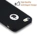 iPhone 5 5s Case,CLOUDS [Jelly Colorful Series] Ultra Slim Lightweight Classic Design Durable Soft Rubber TPU Silicone Gel New Simple Case Cover for iPhone 5s/5 - with a HD Protector - Black