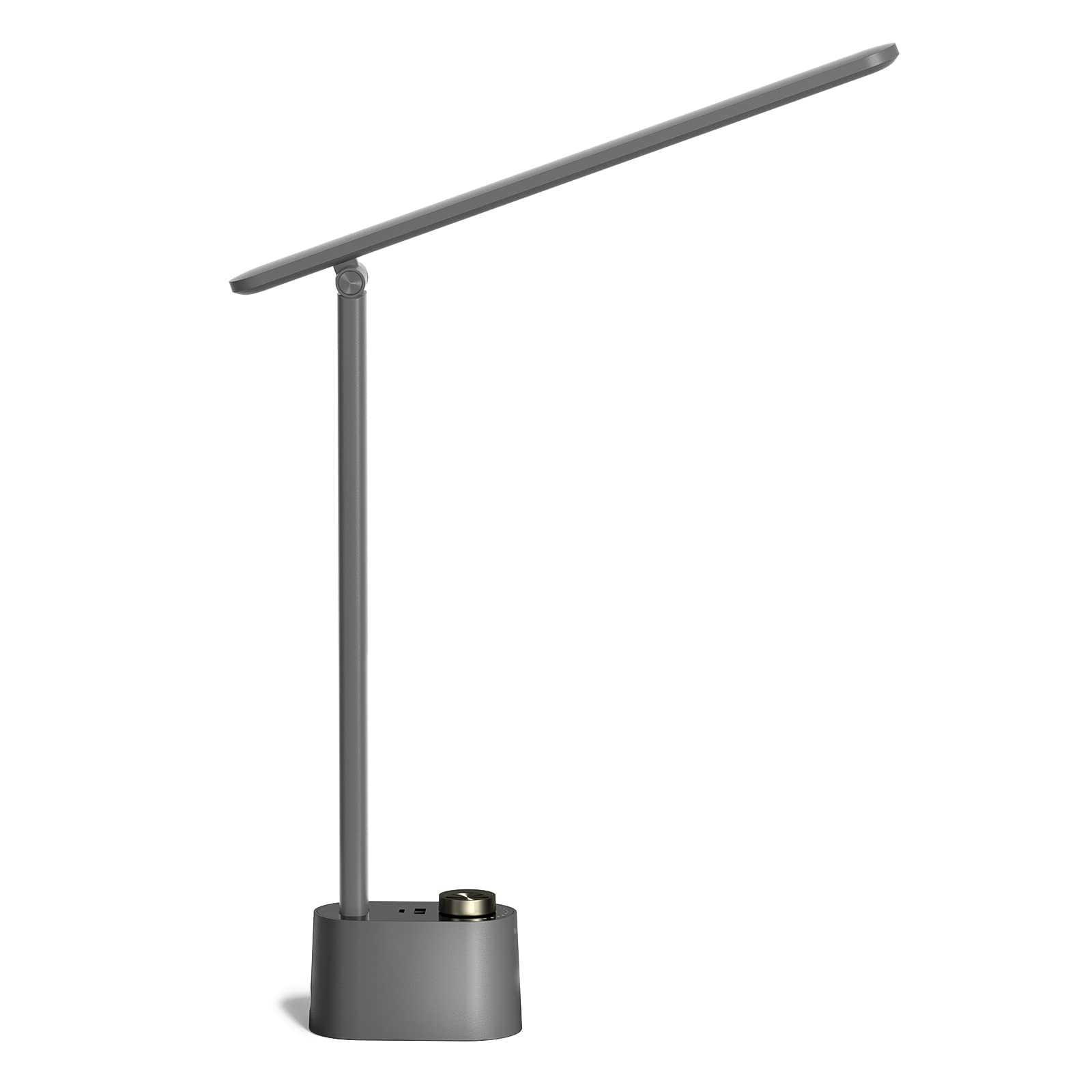 Photo 1 of Honeywell HWT-H01 LED Desk Lamp Stepless Dimmable Table Lamp with USB A+C Dual Charging Port Eye-Caring Foldable Desk Light with 3 Color Modes for Home Office Bedroom Reading Study Sunturalux (Gray)
