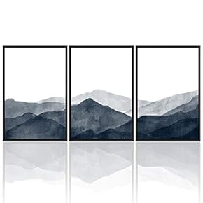 signwin 3 Piece Framed Canvas Wall Art Moon...