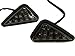 TMS Smoke Triangle Flush Mount LED Turn Signals for 1995-2007 Yamaha Kawasaki Suzuki Honda