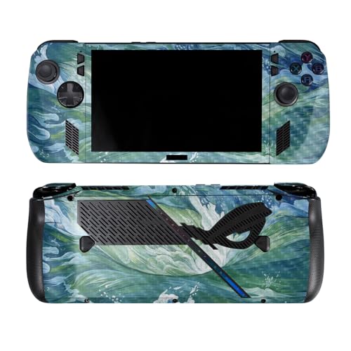 Carbon Fiber Skin Compatible with Asus ROG Ally X - Cyclone Wave - Premium 3M V…