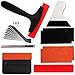 Vinyl Wrap Tool Kit Window Tint Kits for Car Wrapping Installation, Include Heat Gun, Vinyl Squeegee,Micro Wrap Stick Squeegee, Film Cutter, Magnet Holder, Plastic Scraper