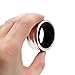 Wellbro Pack-4 Kitchen Wine Education Stainless Steel Wine Bottle Collar / Wine Drop Stop Ring, 1.6 Inch (Black)