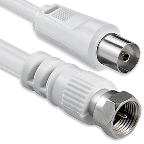 1aTTack Coaxial Connection Cable Antenna Cable Sat Cable F-Connector Coaxial Male to Coaxial Female Double-Shielded / Triple Shielded / Quadruple Shielded / 75 db / 85 db / 100 db / 110 db / 120 db / 125 db