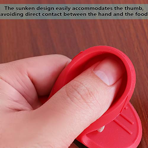 Silicone Pot Holders, YYP Silicone Heat Resistant Pot Holders, Oven Mini Mitts, Cooking Pinch Grips for Kitchen(No More Burning Your Fingers!)- Set of 3, Red - Thumbnail 4
