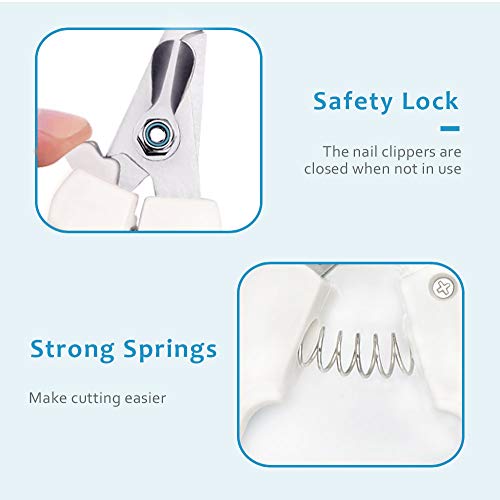 Aritan Pet Nail Clippers and Trimmer with Safety Guard and Nail Grind File, Professional Stainless Large Dog Cat Rabbit Bird Nail Scissor, Pet Grooming Nail Care Tool at Home