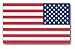 Reflective Left- & Right-Facing American Flag Decals by ColorSurge | for Helmets, Bikes, Wheelchairs, Bumpers, & Windows | Weatherproof & UV Resistant | Indoor & Outdoor Use | Large | Two 6” x 3.6”