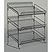 3 Tier Wire Countertop Display Rack Black CR2320s-B
