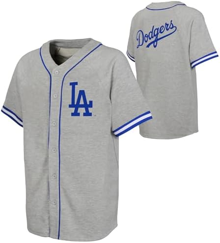 新品　MLB LA ユニフォーム GEN2 YOUTH グレー　（キッズ） Amazon.com: Outerstuff Los Angeles Dodgers MLB Kids Youth 4-20