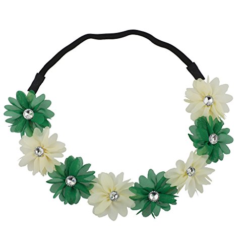 Floral Flower Crown Stretch Headband