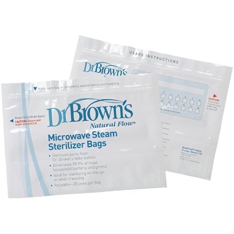 Bolsas Esterilizador a vapor para microondas de Dr. Brown (2 Pack ...