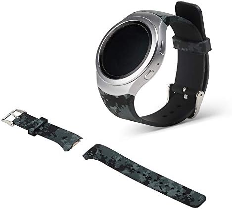 LAEPHO Watch Bnad for Samsung Gear S2,Soft Silicone Watchband Replacement Bracelet Wristband for Gear S2/SM-R720/Fit2 Pro/SM-R730 (S,Camouflage Mosaic)