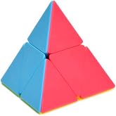 CuberSpeed Pyramorphix stickerless Speed Cube Pyramid 2x2 Cube Triangle Speed Cube Puzzle