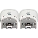 2 in 1 Wii Motion Plus Adapter, Cosaux FM03 Wii Remote Plus Sensor Accelerator For Nintend Wii Remote - White (Third-Party Product)