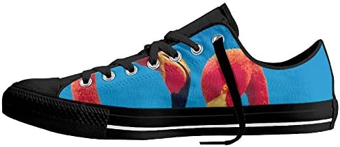 Lovely Flamingo Women's Sneakers Casual Canvas Shoes Solid Colors Low Top Lace Up Flat Fashion